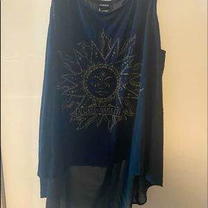 Torrid Size 1 high low Always Namaste Tank Top